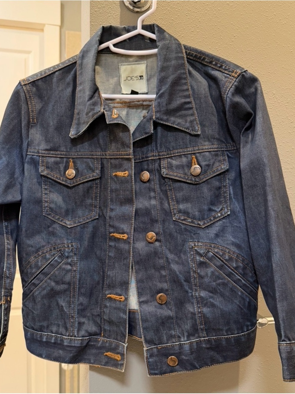 Joe's Jeans Dark Blue Denim Trucker Jacket
